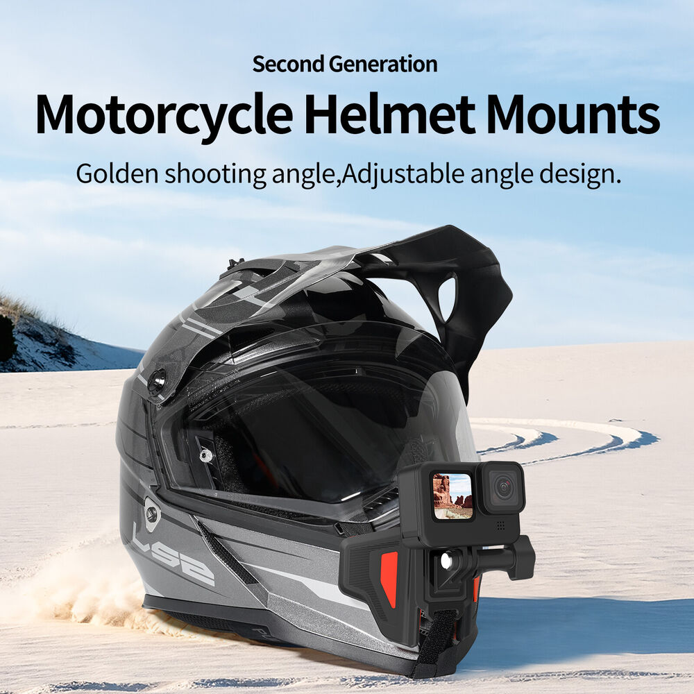 Motorcycle Helmet Chin Mount Strap for GoPro Hero 12 11 10 9 Insta 360 Action 3