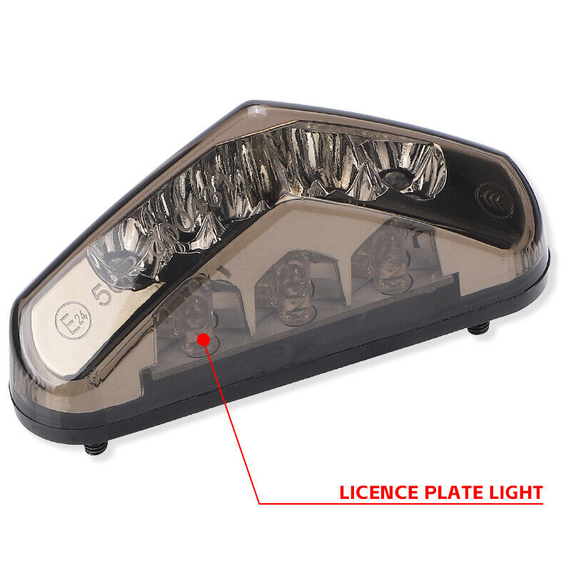 Motorcycle Mini Led Brake Tail Light License Plate Lamp 12V For Chopper Bobber