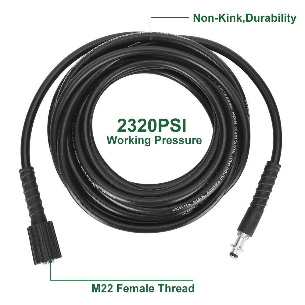 M22 High Pressure Washer Hose 10m Replacement Pipe for Karcher K2-K7 Type A Hose