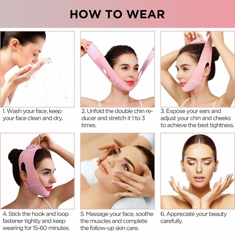 Reusable V Line Mask Facial Slimming Strap Double Chin Reducer Chin Lifting Belt