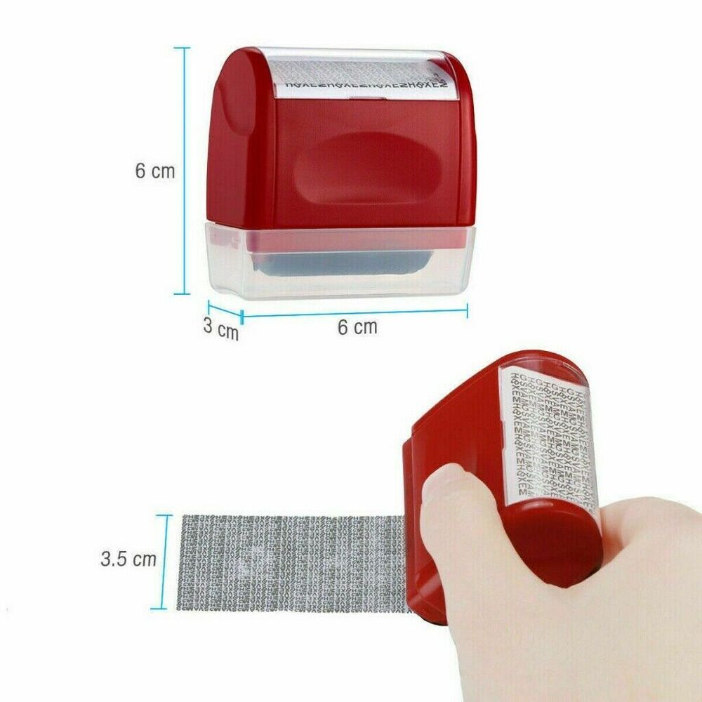 Wide Roller Stamp Identity Theft Stamp Perfect for Privacy Protection Leakage