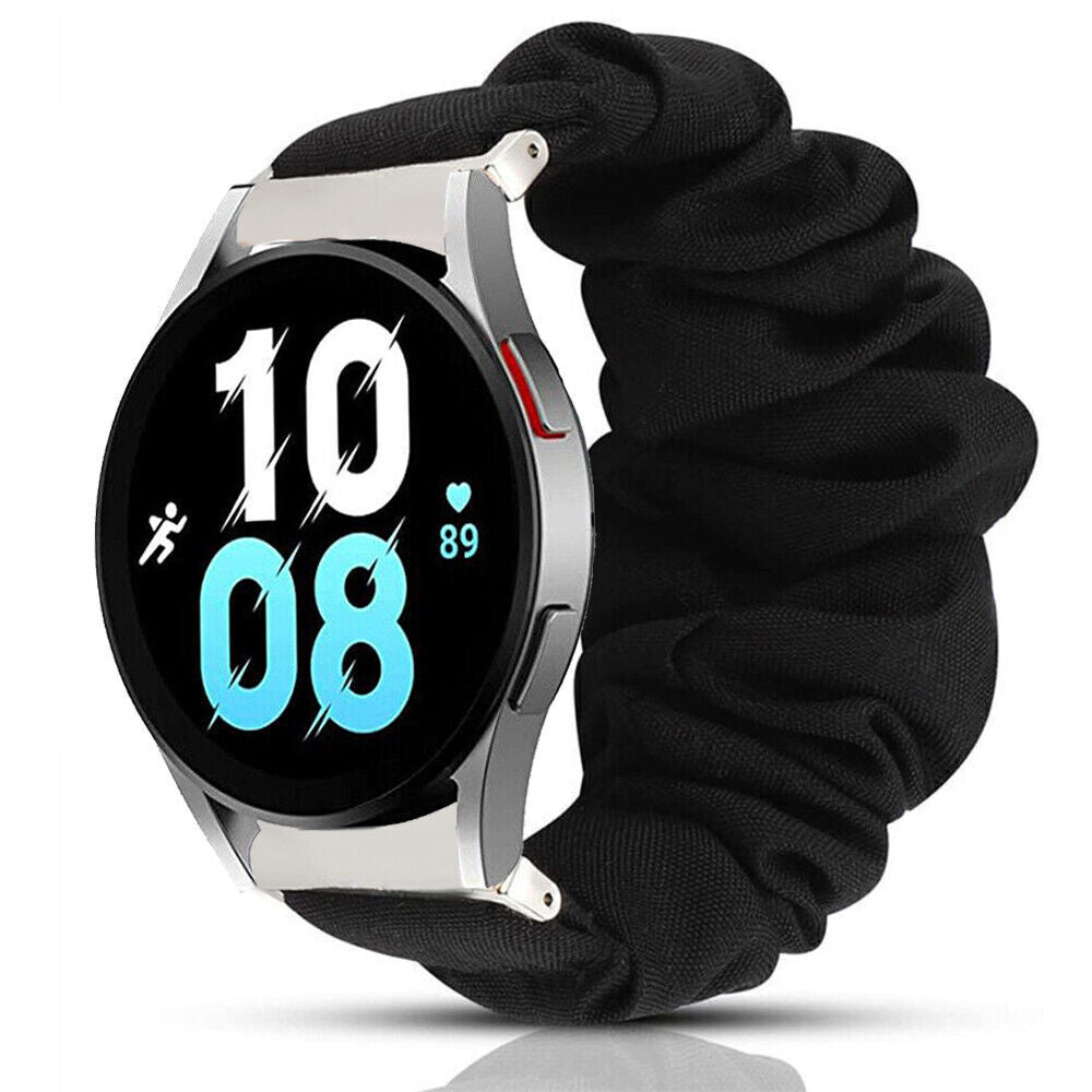 For Samsung Galaxy Watch 3 41mm 4 5 Active 2 40/44mm Scrunchie Loop Band Strap