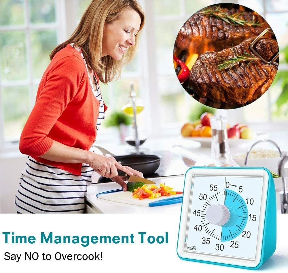 60 Minute Visual Analog Timer Silent Timer Time Management Tool Countdown Clock