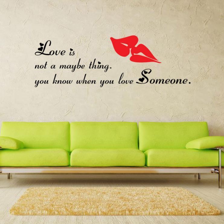 Wall Stickers Removable Love Someone Home Living Room Bedroom Decal Picture Art