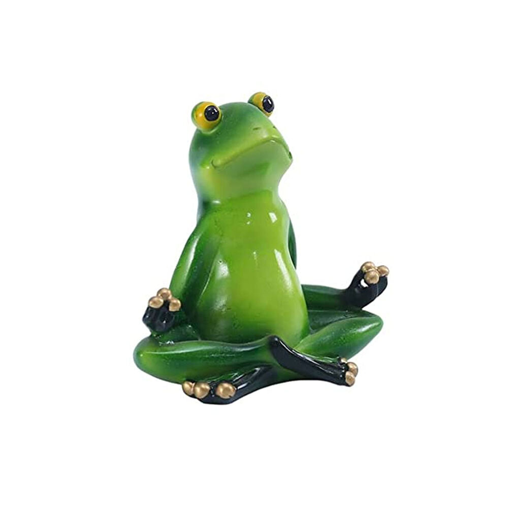 Yoga Frog Figurine Frogs Statue Funny Garden Home Décor Animal Ornament