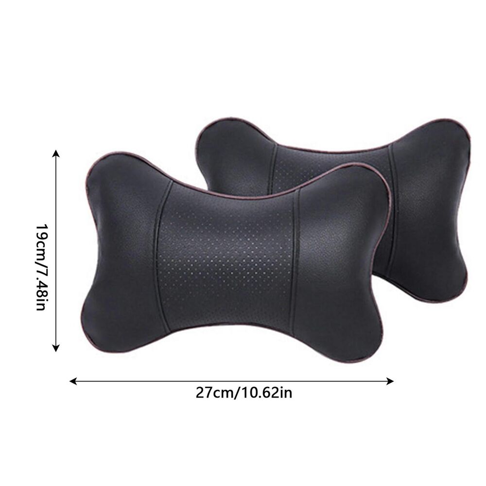 2x Car Seat Support Cushion Head Neck Rest Pad Travel Comfort Headrest Pillow