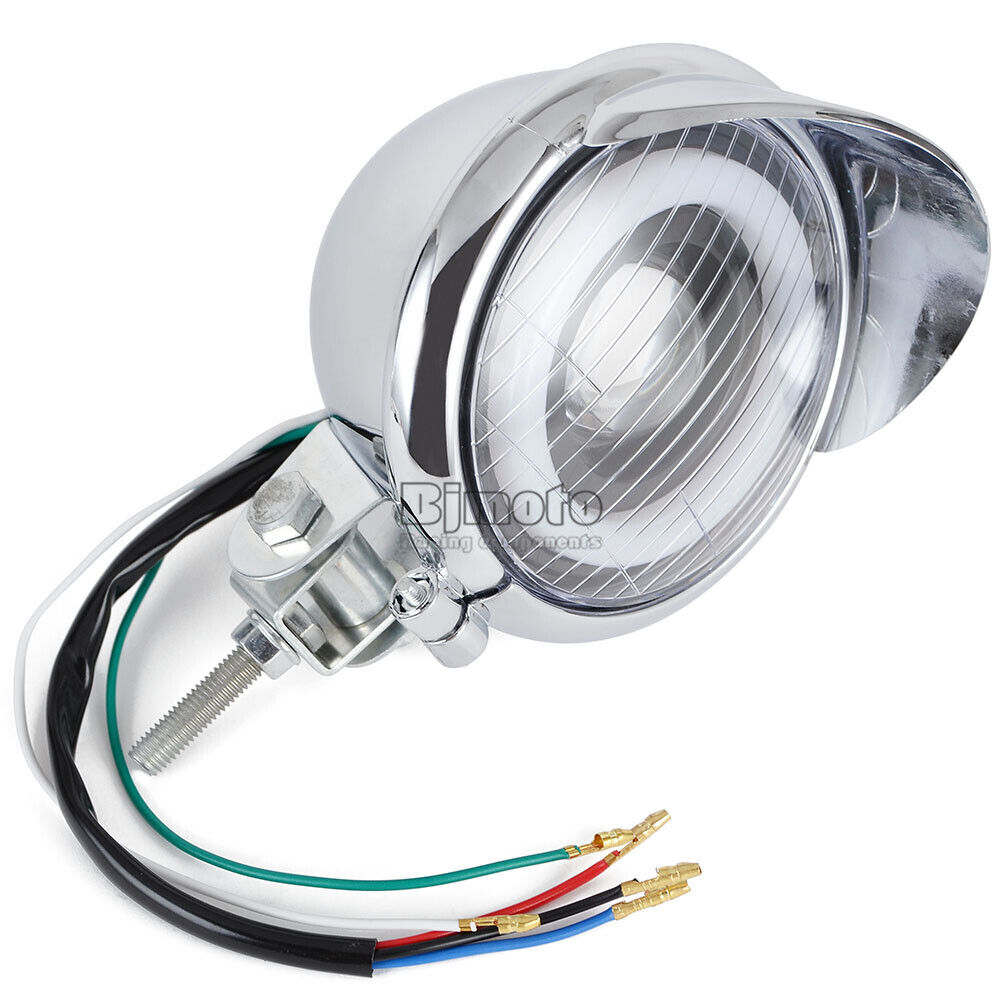 4-1/4'' 4.5inch Motorcycle LED Headlight For Harley Chopper Bobber Cafe Racer