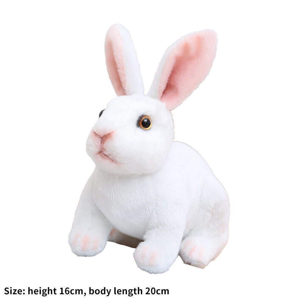 Realistic Rabbit Plush Toy Simulation Animal Doll Toys Kids Girls Birthday