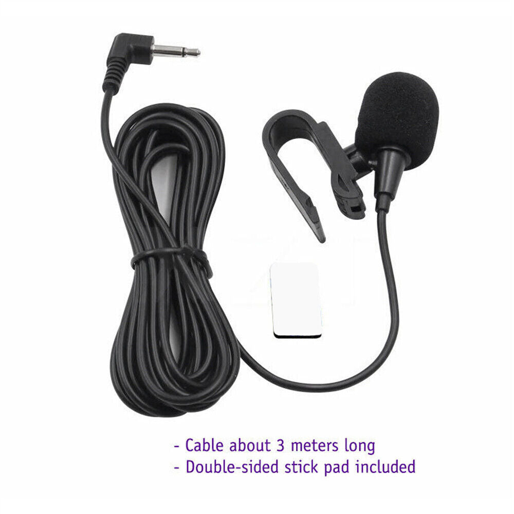 3.5mm Jack Plug head unit Audio Microphone / Mic for PC Car Stereo Bluetooth