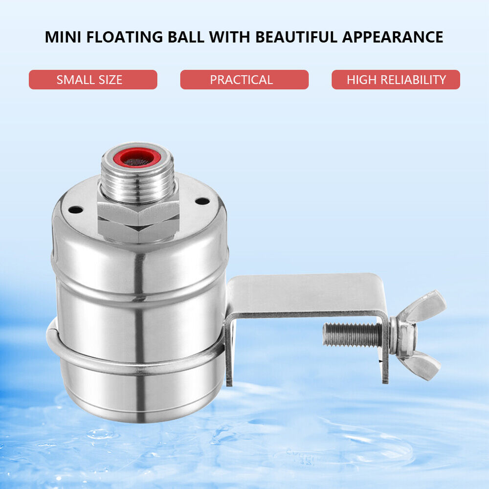 304 Stainless Steel Filling Valve Fully Automatic 1/2 Inch Mini for Water Tanks