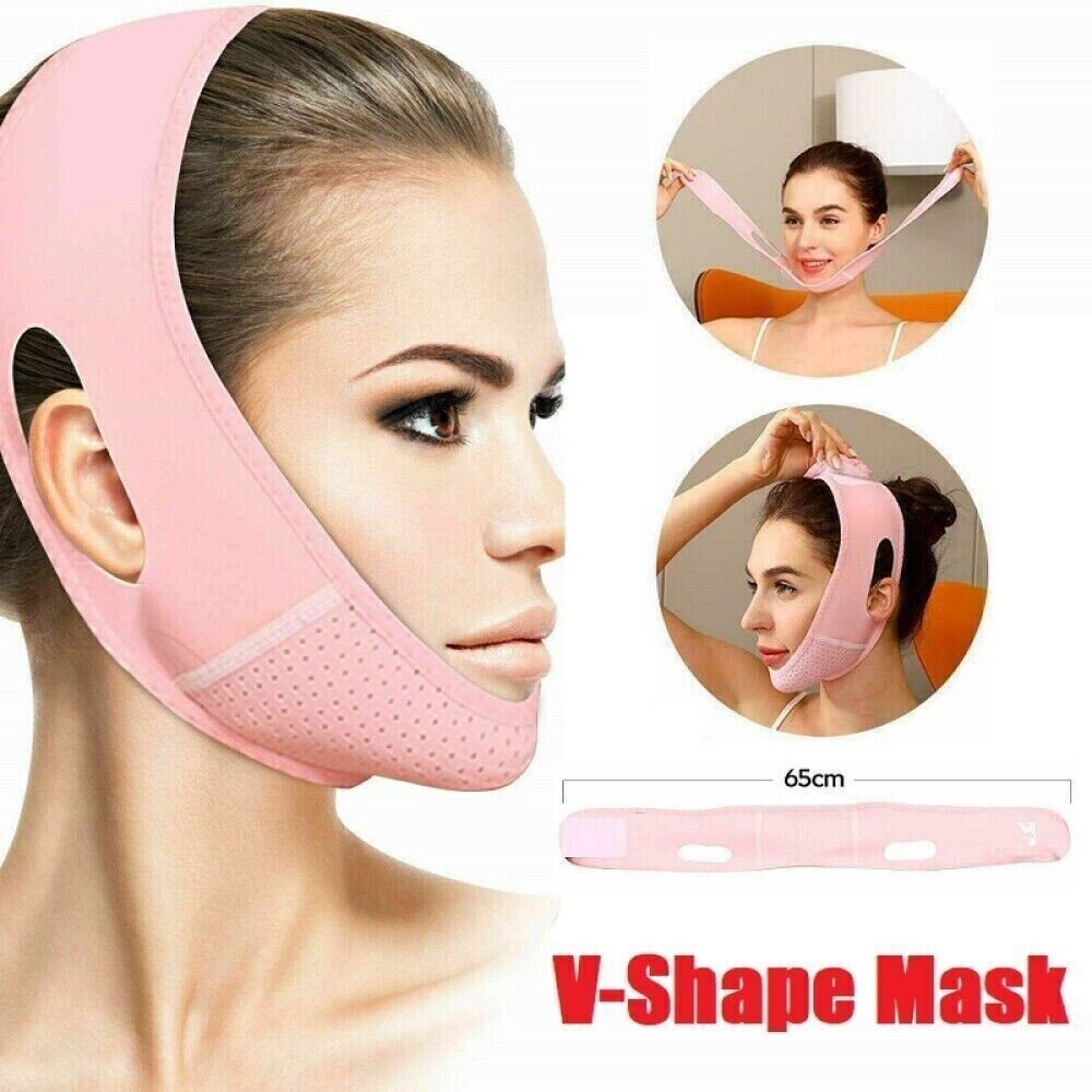 Reusable V Line Mask Facial Slimming Strap Double Chin Reducer Chin Lifting Belt