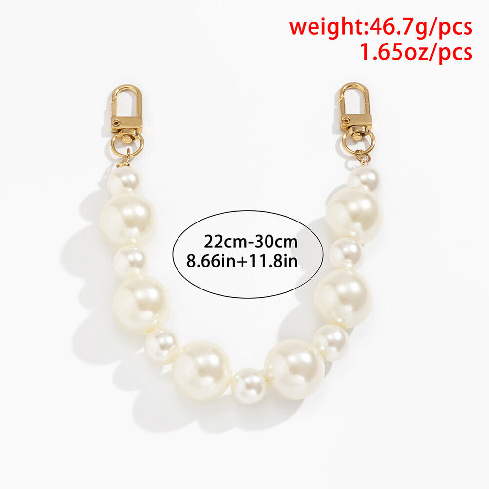 NEW Strap Handbag Handle Straps DIY Pearl Crossbody Bag Chain for Fashion Bag