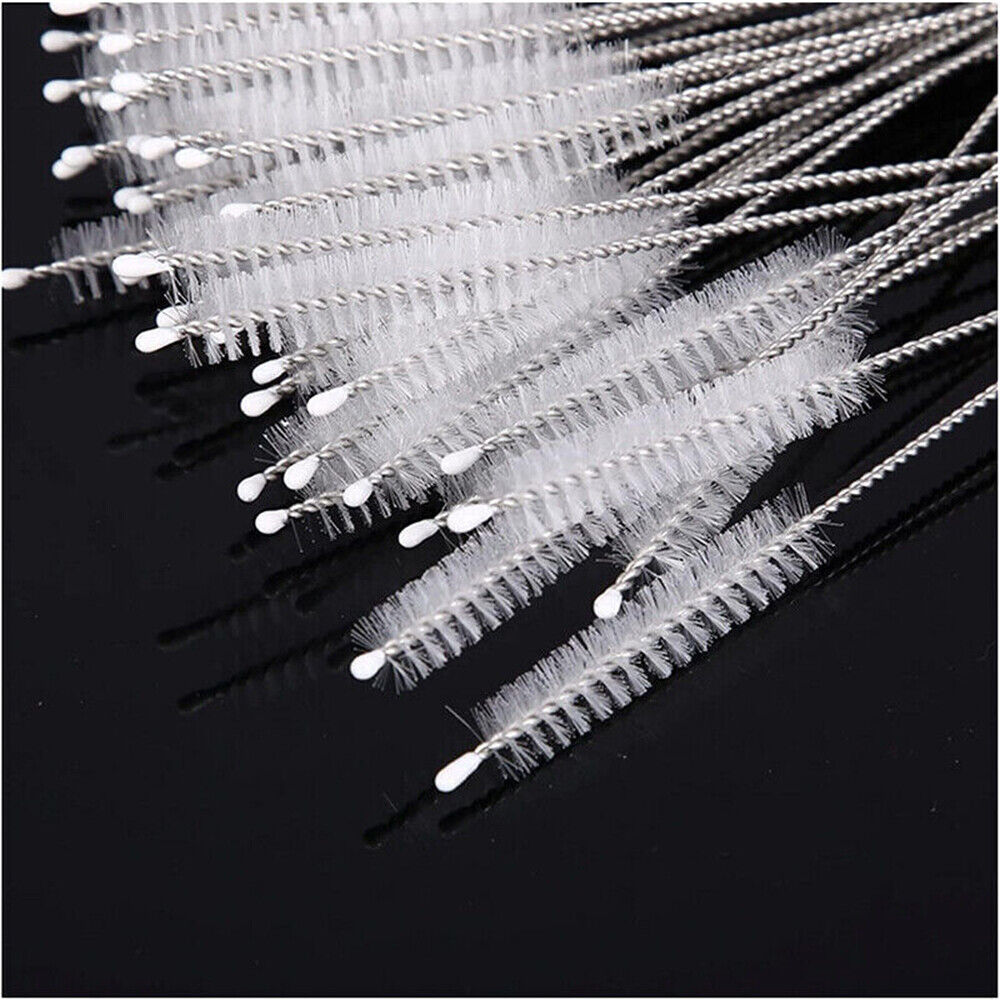 10Pcs Nylon Reusable Straw Brush Cleaner Bottle Small Long Cleaning Tube Pipe