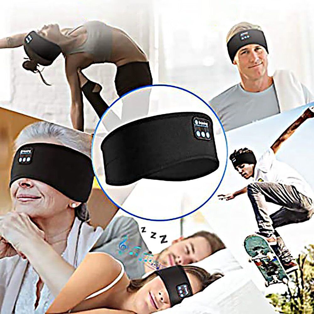 Wireless Bluetooth 5.0 Stereo Eye Mask Headphones Earphone Sleep Music Headband