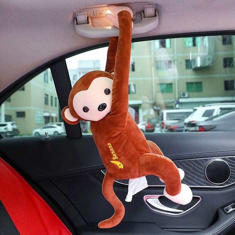 Monkey Tissue Box Cartoon Tissue Cover Holder Napkin Box Storage for Car5431