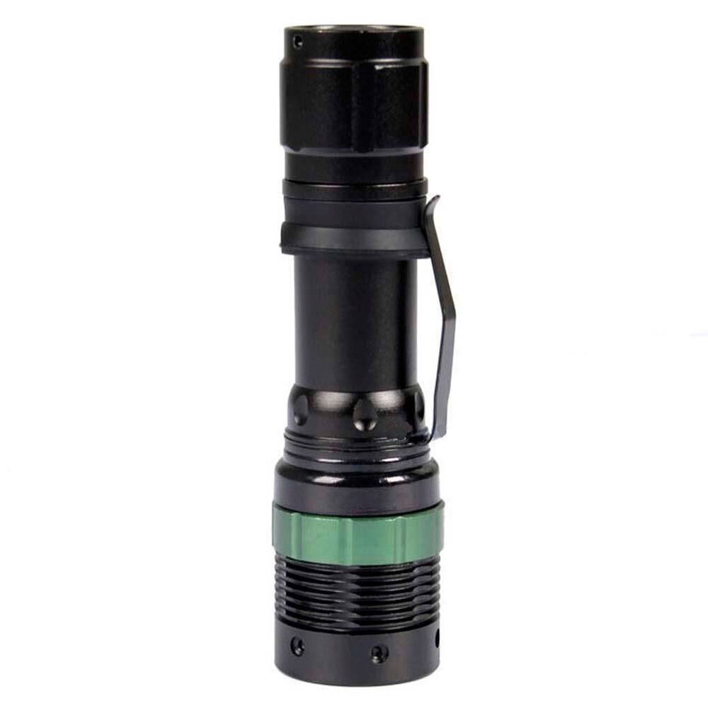 Q5 Tactical Military LED Flashlight Torch Zoom able 3 Mode AAA Lamp Torch Black