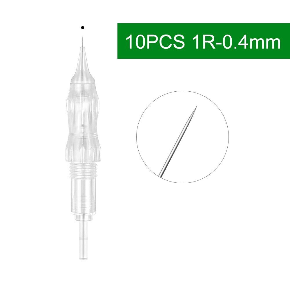 10PCS Disposable Eyebrow Membrane Tattoo Needles Cartridges Backflow Prevention