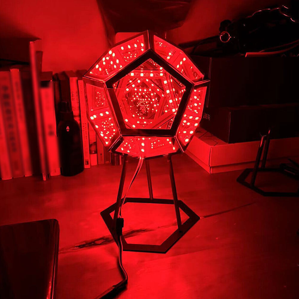 Infinity Dodecahedron Color Art Night Light LED Party Atmosphere Lamp Home Decor