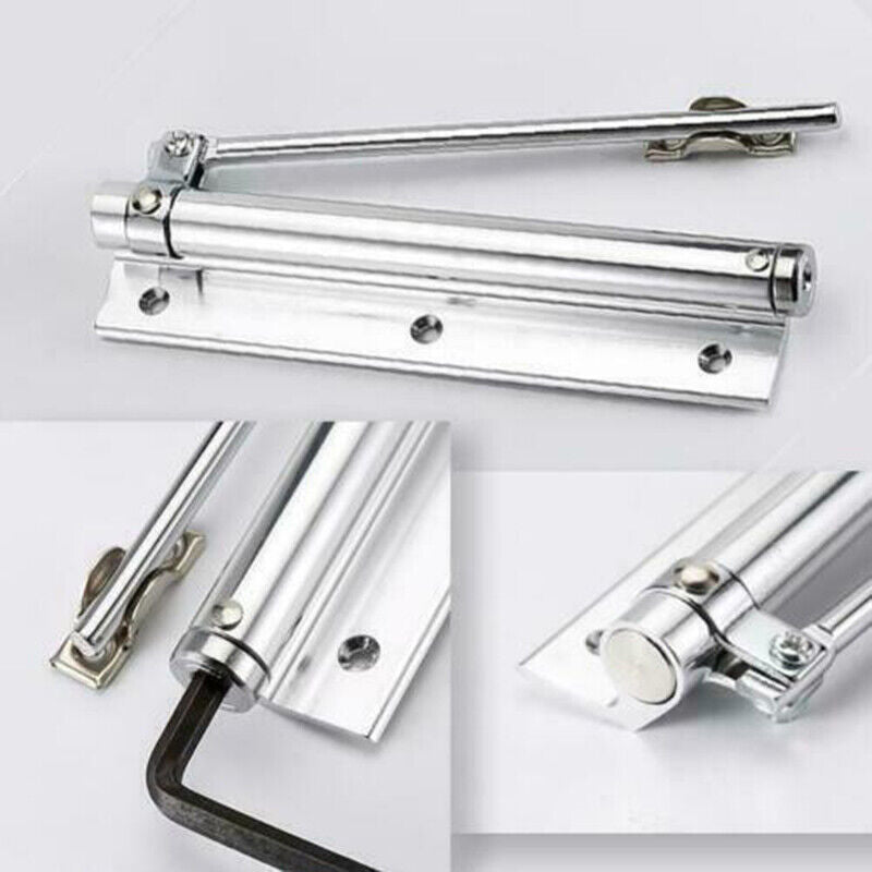 Automatic Door Self Closing Hinge Mute Easy Rebound Punching-Free Door Closer