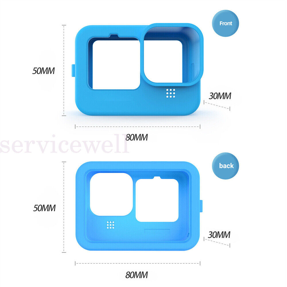 Silicone Case Anti-drop Protective Cover With Lens Cover For GoPro Hero 10/9