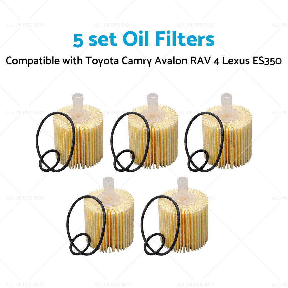 5PCS Oil Filter 04152-YZZA1 Suitable For Toyota Camry Kluger RAV 4 Lexus IS300h