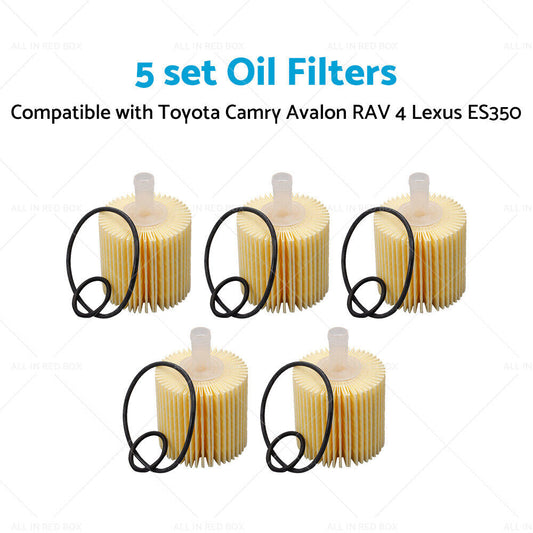 5PCS Oil Filter 04152-YZZA1 Suitable For Toyota Camry Kluger RAV 4 Lexus IS300h