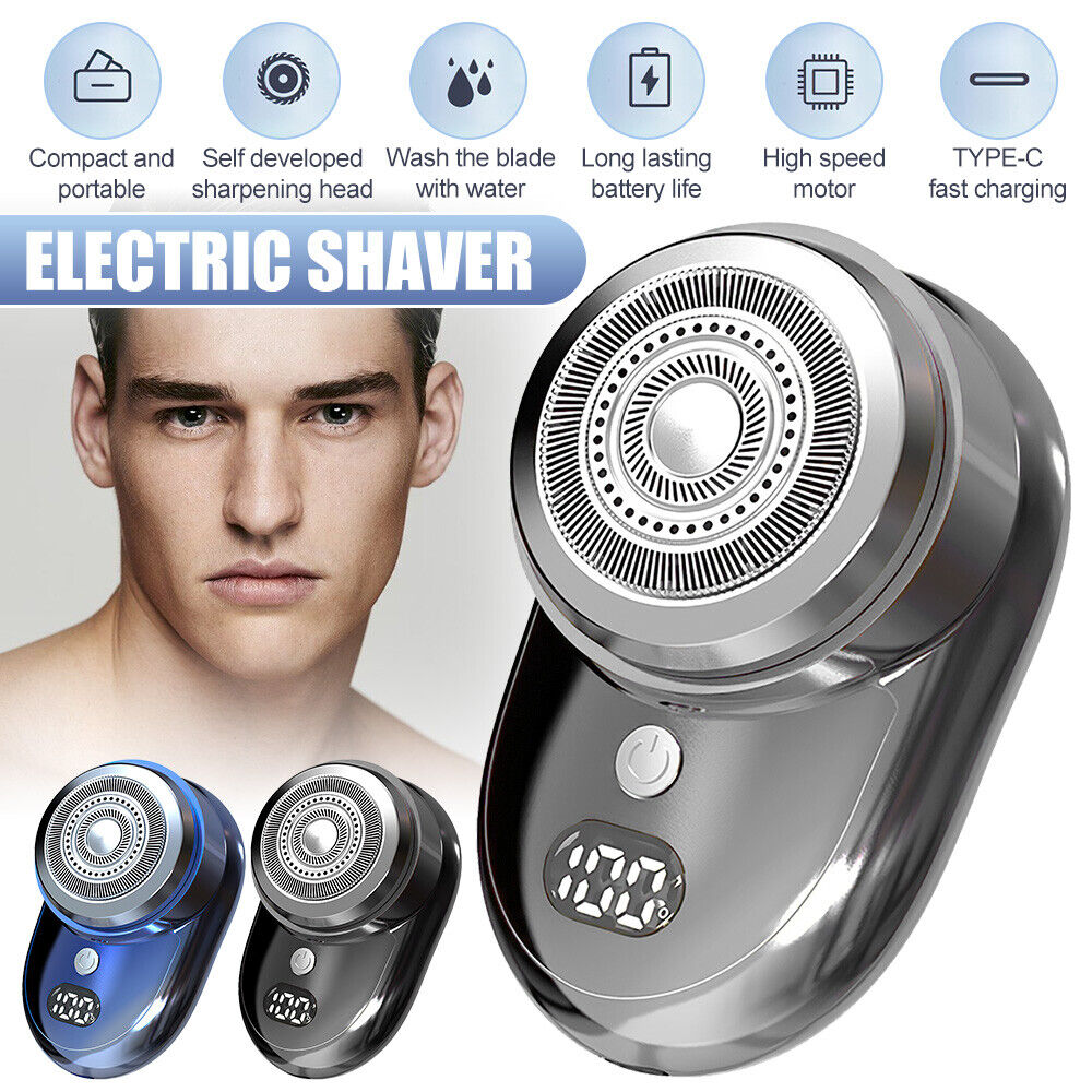 Portable USB Rechargeable Mini-Shave Electric Shaver Pocket Size Razor For Men