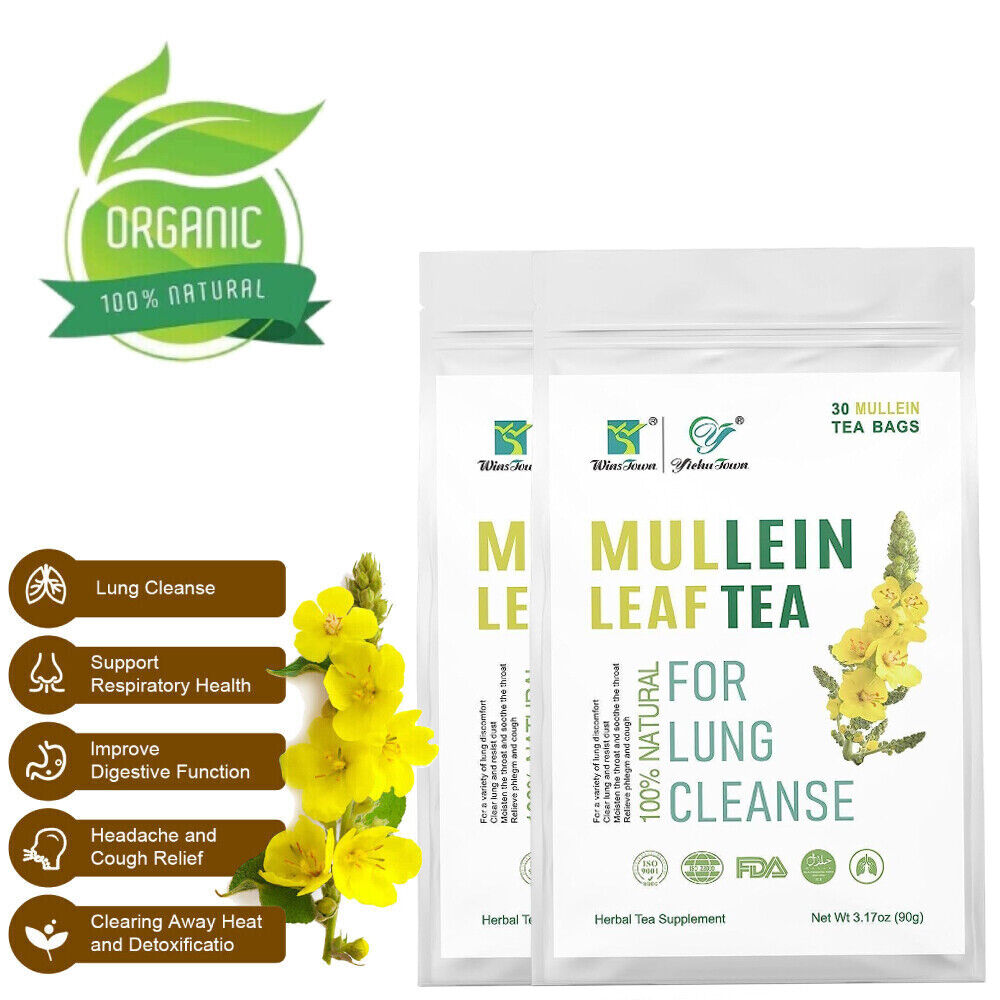 Mullein Leaf Tea Lung Clean Tea Bags 3g*30bags Healthy Drink Detox Smoker Tea