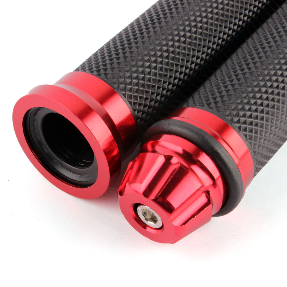 Motorcycle 7/8" Red Handlebar Hand Grips For Honda CBR600 f4i CBR600RR CBR929RR