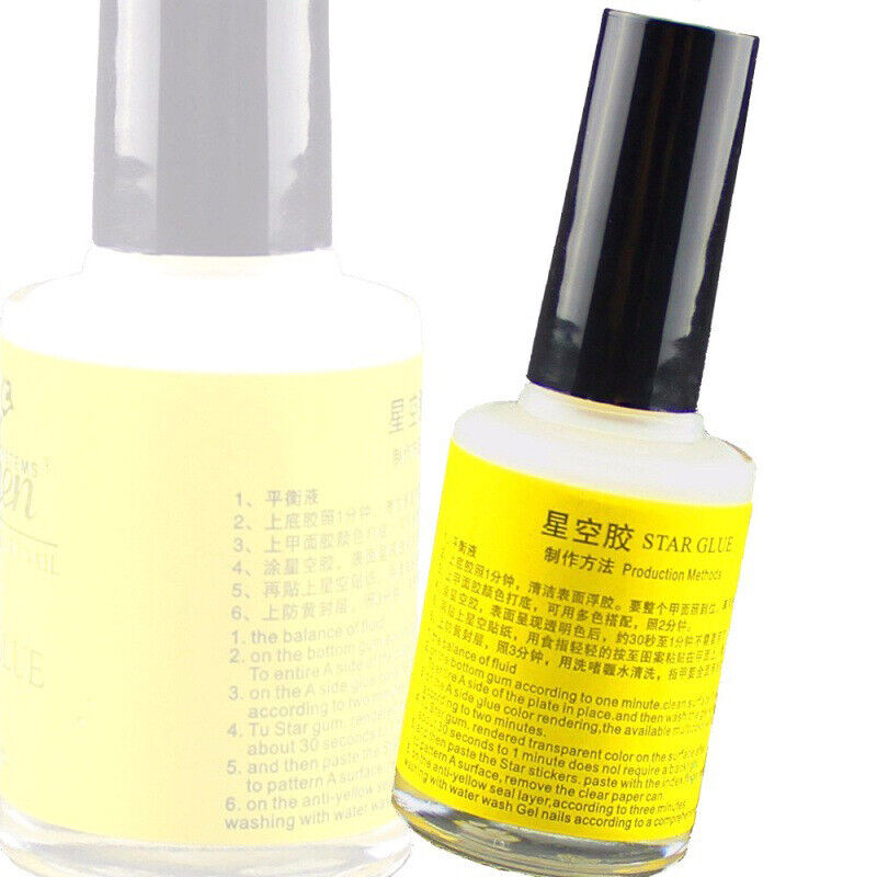 NEW 16ml Nail Glue For Transfer Foil Sticker Decals Polish UV Gel Manicure DIY