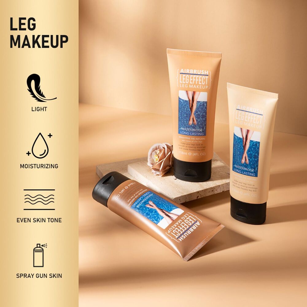 Leg Makeup Leg Concealer Waterproof Skin Color Bronze Liquid Body Cream