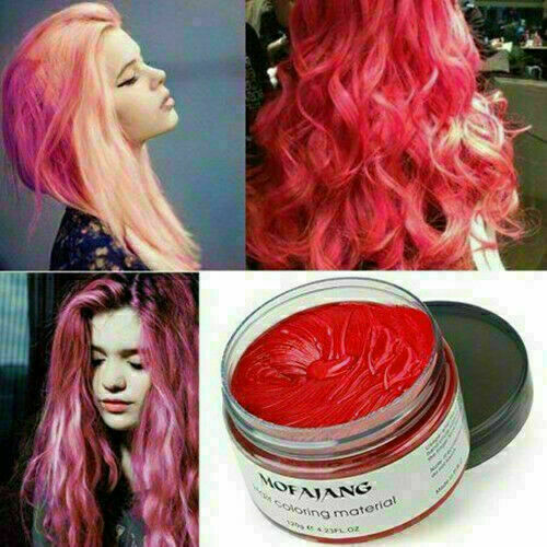 Hair Color Wax Mud Hair Dye Styling Cream DIY Coloring Unisex