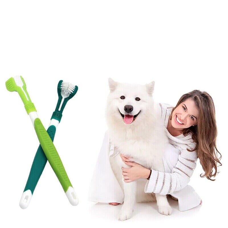 Pet Toothbrush Dog Teeth Cleaning Brush Pet Cat Toothbrush Dog Dental Care Oral