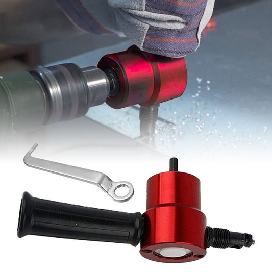 Double Head Sheet Metal Nibbler Cutter Cutting Tool Power Drill Attachment kit