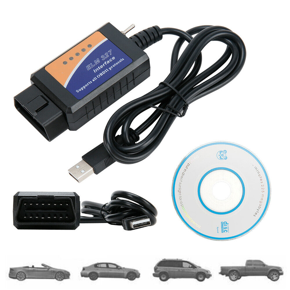 Obd2 Scanner Elm327 Usb Retrofit For Ford Elmconfig Latest Chip Hs-can Forscan