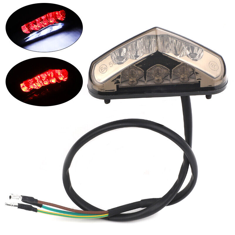 Motorcycle Mini Led Brake Tail Light License Plate Lamp 12V For Chopper Bobber