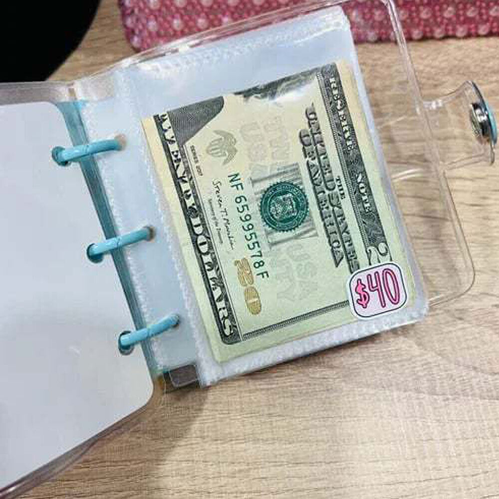 Mini Cash Envelope Challenge Binder Budget Binder Savings Book Save $1000-150