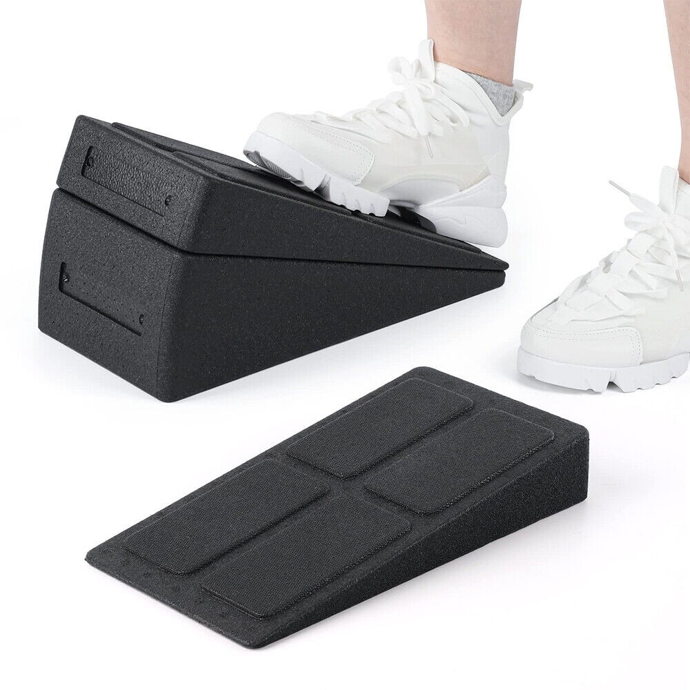 3X Wedge Stretch Slant Board Set Squat Slanting Yoga Block Exercise Gym Fitness