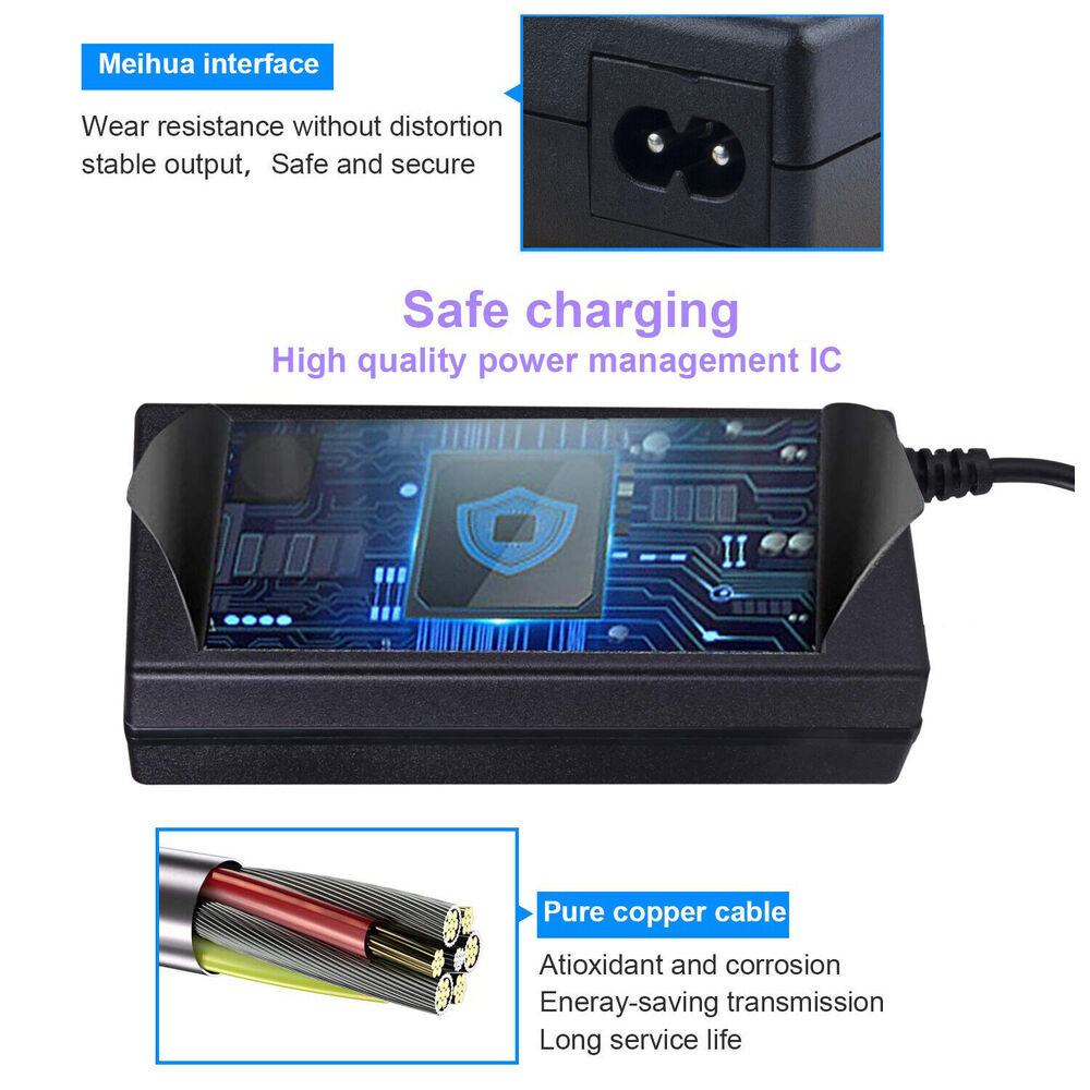 42V 2A Charger Power Adapter for 36V Electric Bike E-bike Scooter Li-ion Battery