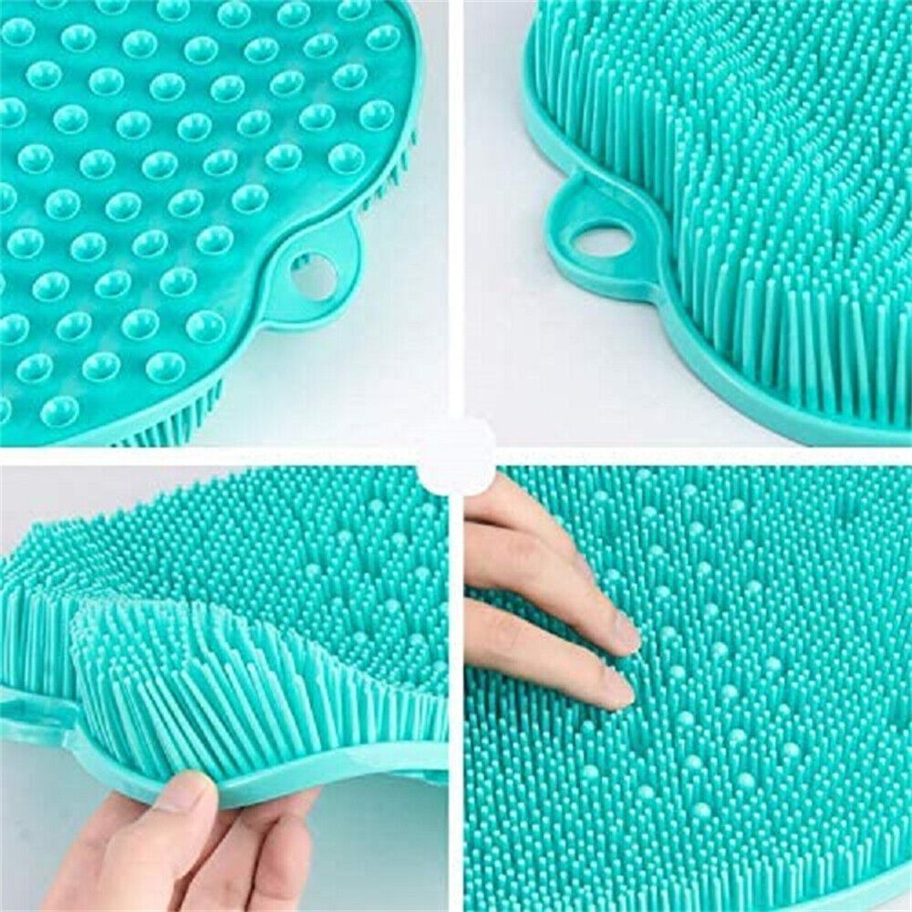 Foot Back Body Scrubber Massager Pad Shower Bath Exfoliating Brush Cleaning Mat