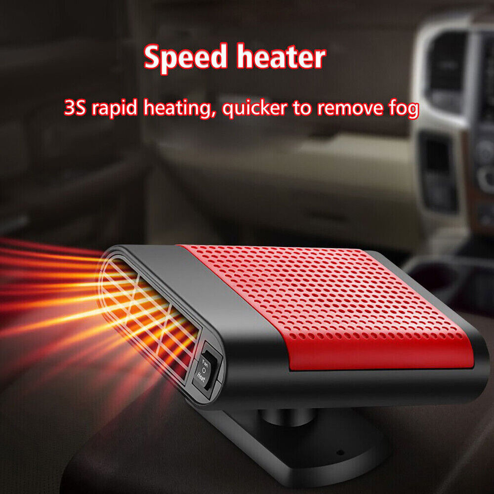 1000W Car Heater Portable Electric Heating Fan Defogger Defroster Demister 12V