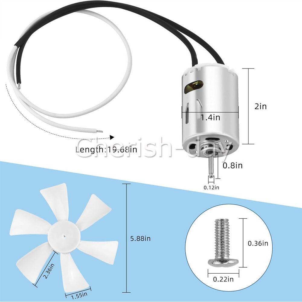 6 inch RV Vent Fan 12V D-Shaft RV Fan Motor For RV Exhaust Replacement Parts