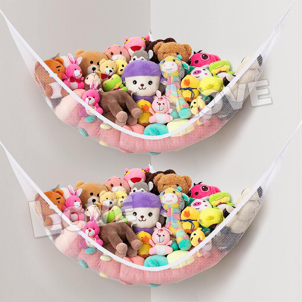 Toy Hammock Soft Large Mesh Net Bedroom Nursery Storage Toys Teddy Bear Children