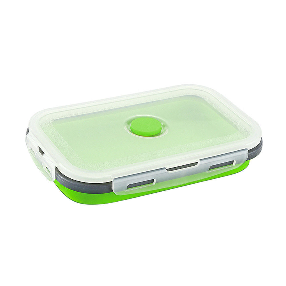 4 Sizes Collapsible Bento Box Kit Silicone Food Containers Microwave Lunch Box