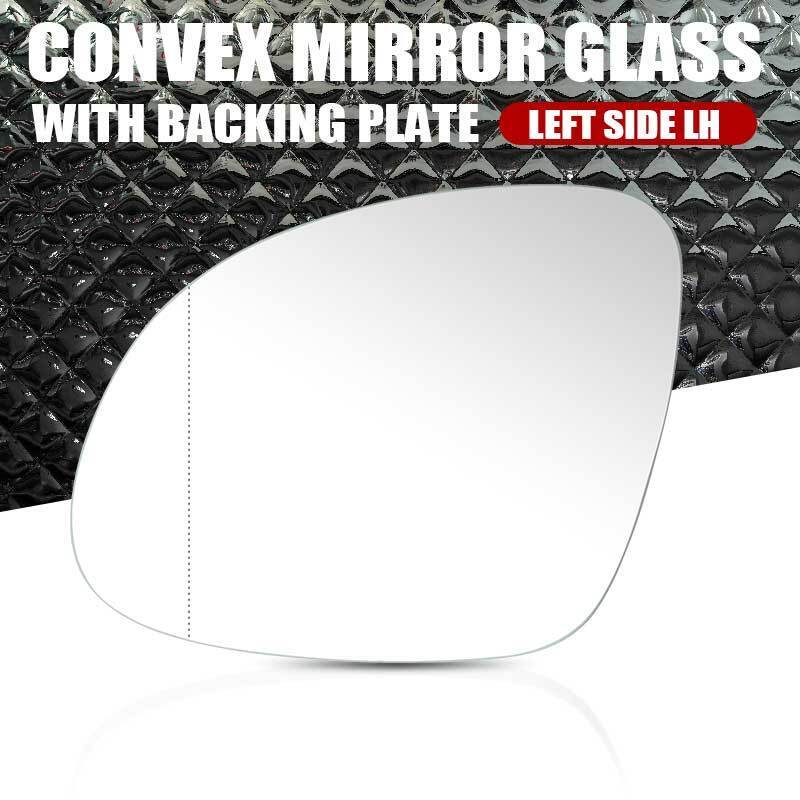 2x Right Left Side Mirror Glass For VW TIGUAN 2008-2016 With Heated Backing Base