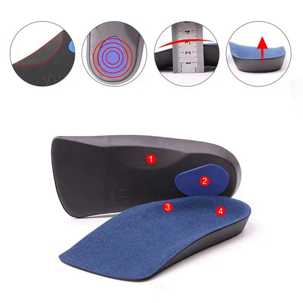 Orthotic Arch Support Insoles For Plantar Fasciitis Fallen Arches Flat Feet 3/4