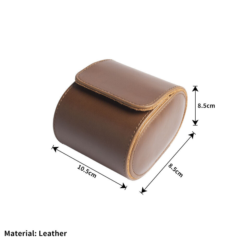 Portable Travel Watch Storage Box Leather Watch Roll Display Case Watch Box #T