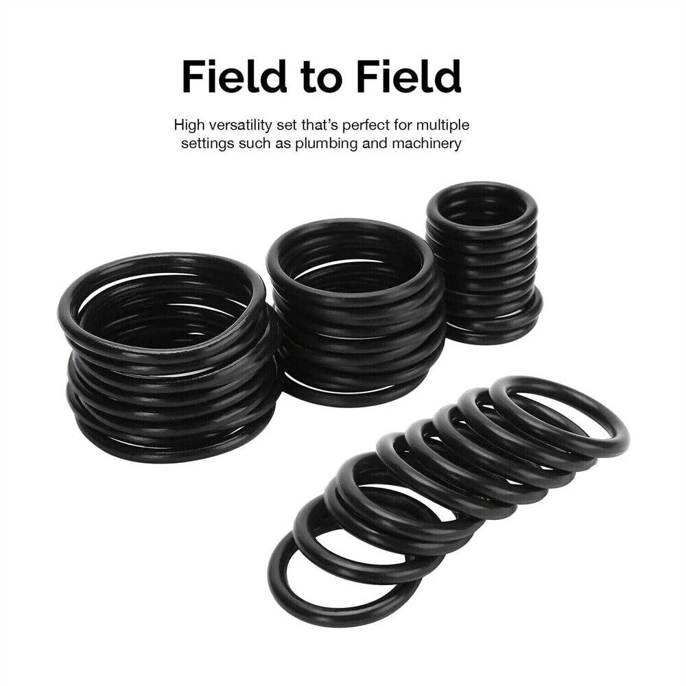 NEW 419 PCS Industrial 32 Sizes Rubber O Ring Assortment Kit Set Metric