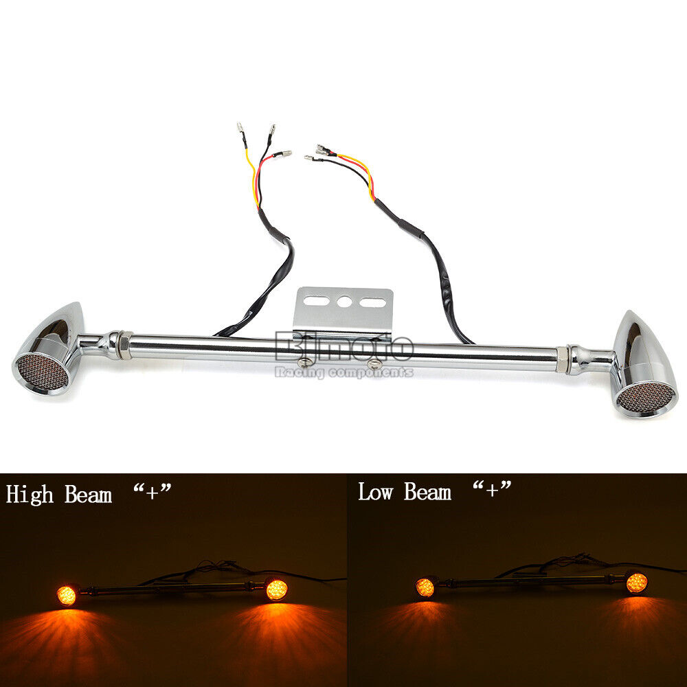 Motorcycle Rear Turn Signal Brake Light Indicator Bar Mount Bracket Universal