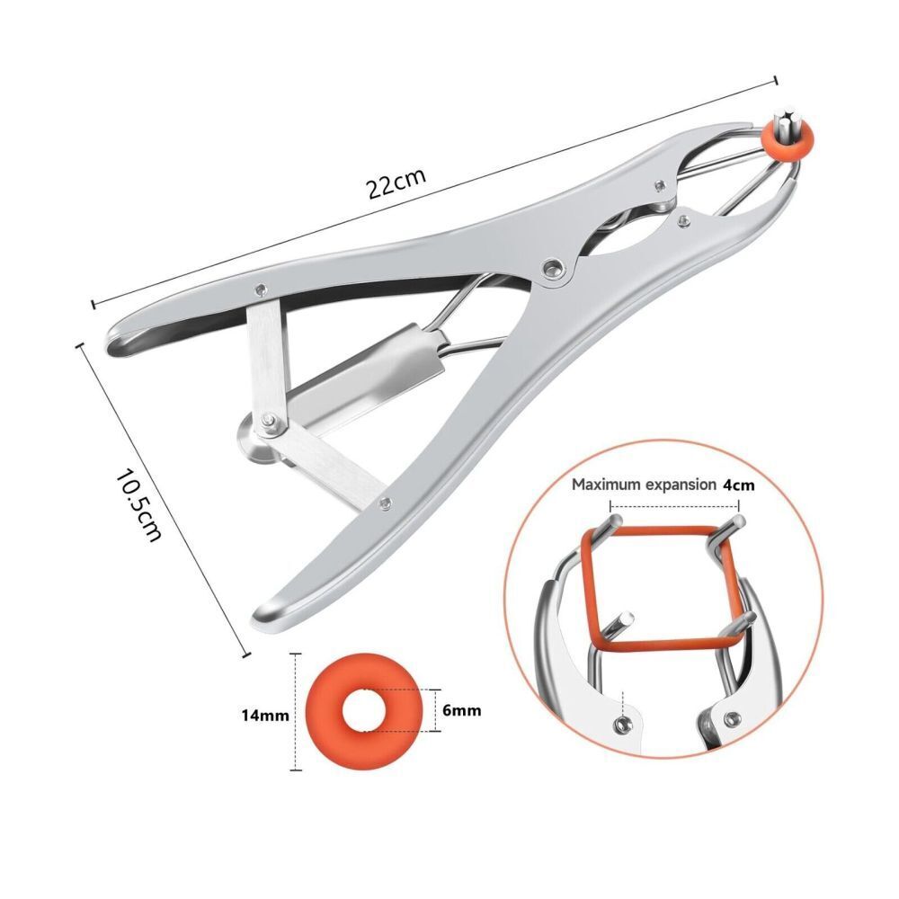 Marking Rings Applicator Plier & 100 Rubber Rings Castration Tail Banding Sheep